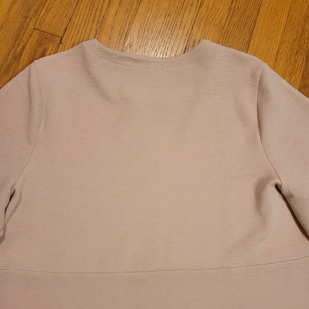 Free Assembly Womens‎ Dress 3/4 Sleeve Pink Size XXL Wedding Career Preppy - Picture 13 of 16